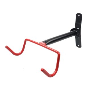 Soporte para bicicleta horizontal negro/ rojo