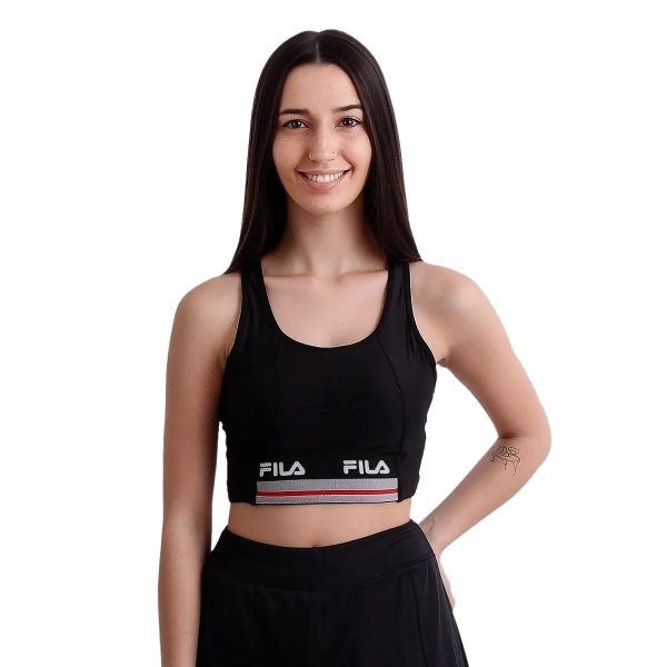 Top Deportivo Fila Doble Elastico Negro (1)