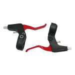 Leva Manijas Para Frenar Bicicleta Aluminio Rojas (3)