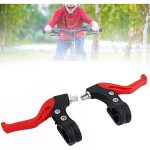 Leva Manijas Para Frenar Bicicleta Aluminio Rojas (4)
