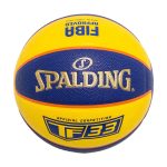 Pelota De Básquet Spalding Tf 33 (3x3) Azul Y Amarillo (2)