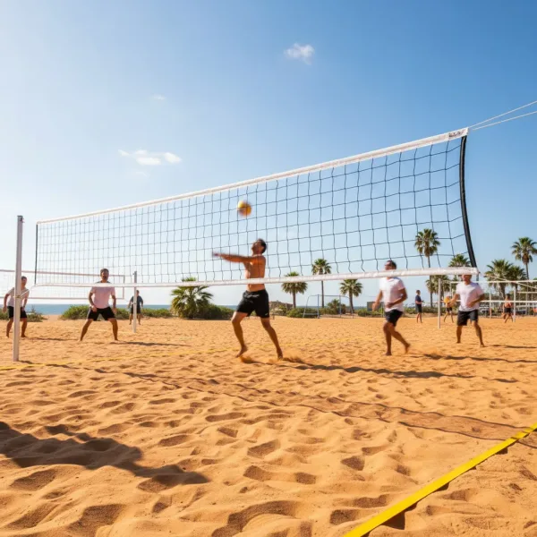 Red De Volley Profesional Con Banda + Linga (5)