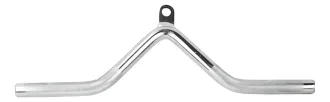 Polea Agarre De Metal Doble Para Triceps 50cm