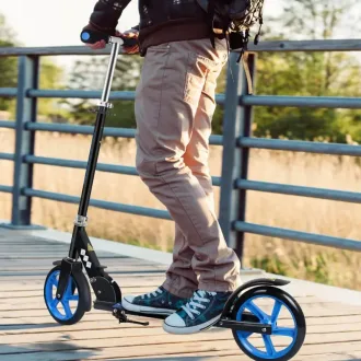 Monopatin Scooter Aluminio Plegable Rueda Grande 200mm
