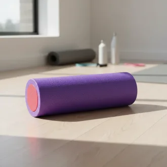 Rolo De Pilates Yoga Para Masajes Macizo De Espuma 45cm