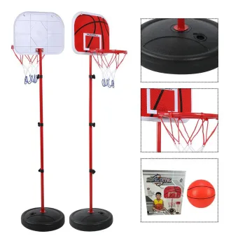 Tablero Con Aro Para Basket Niños C Pelota 1.10mts