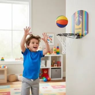 Tablero Basquet Recreativo Spalding Crayola + Pelota + Red