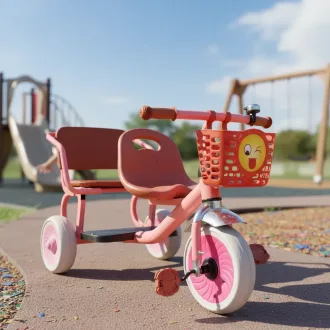 Triciclo Infantil Vintage P Niño Niña Con Acompañante A Pedal