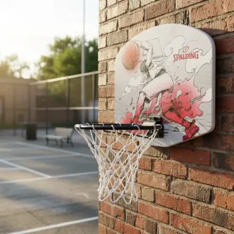 Tablero Recreativo Basquetball Spalding Pvc + Red + Pelota