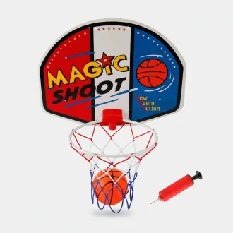 Tablero Aro Basquet Magic Shoot Infantil Con Pelota E Inflador