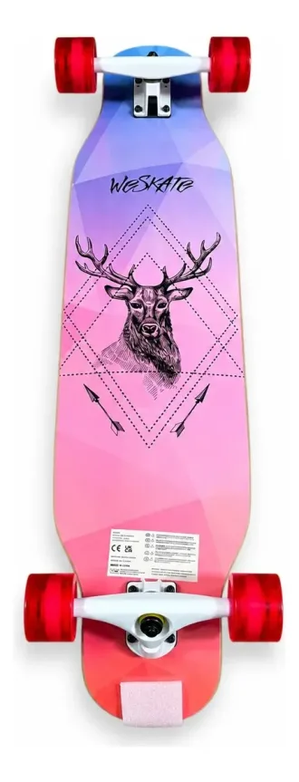 Longboard Skate Con Luz Maple Canadiense Enkeeo